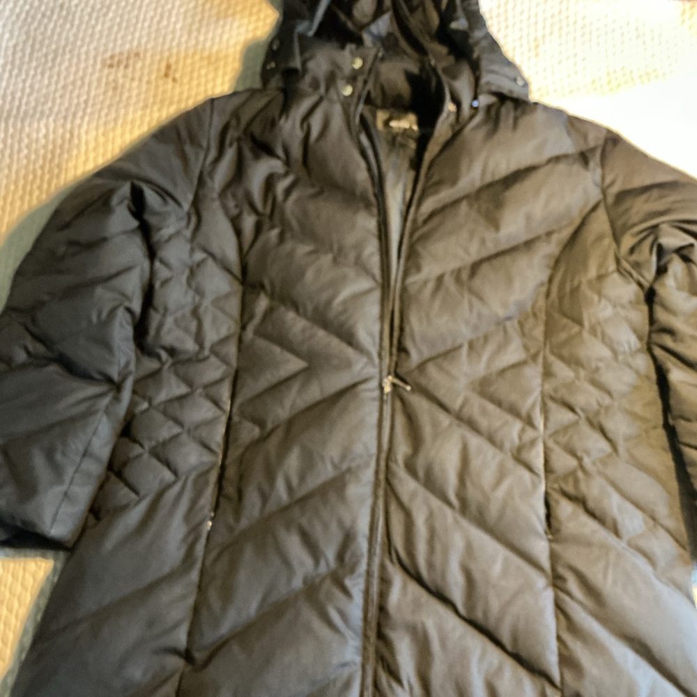 Men's Quilted Hooded Puffer Coat in Black - Brand Unspecified